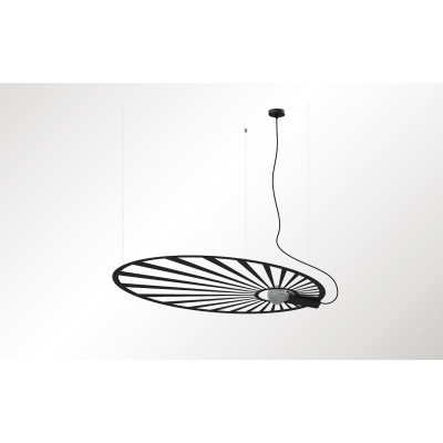 Czarna lampa wisząca LEHDET THORO