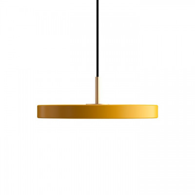 Lampa Asteria Mini saffon yellow z panelem LED UMAGE - żółta