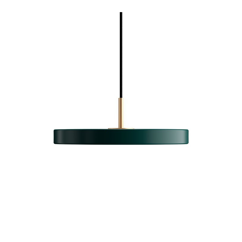 Asteria Mini forest green lamp with LED panel UMAGE