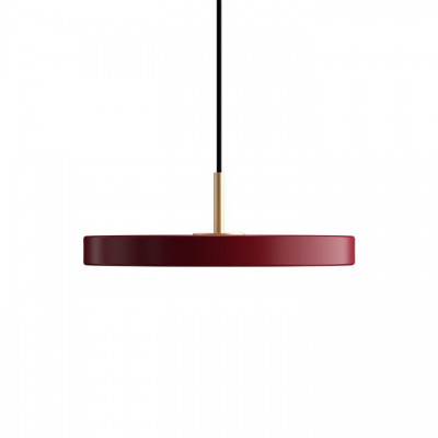 Asteria Mini ruby red lamp with LED panel UMAGE