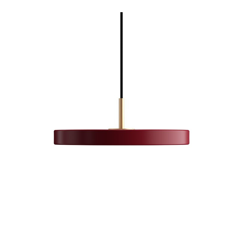 Asteria Mini ruby red lamp with LED panel UMAGE