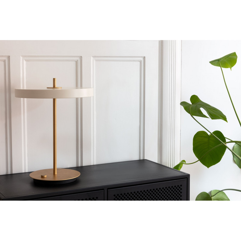Asteria Table pearl white table lamp integrated 37W LED panel UMAGE - pearl white
