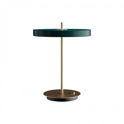 Asteria Table forest green table lamp integrated 13W LED panel UMAGE