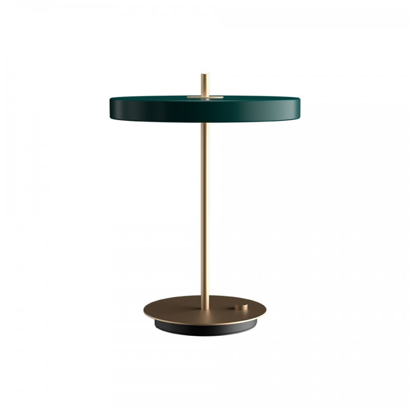 Asteria Table forest green table lamp integrated 13W LED panel UMAGE
