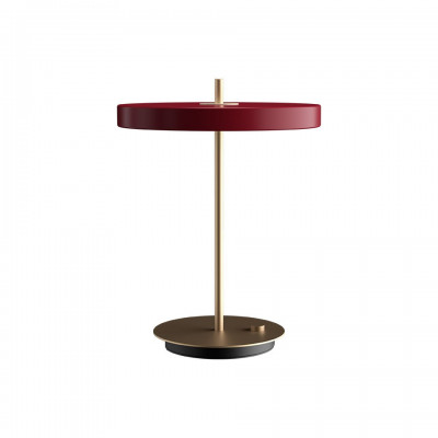 Lampa na stolik Asteria Table ruby red UMAGE zintegrowany panel LED 13W - bordowa