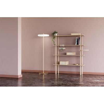 Lampa podłogowa Asteria Floor pearl white UMAGE zintegrowany panel LED 24W - perłowa biel
