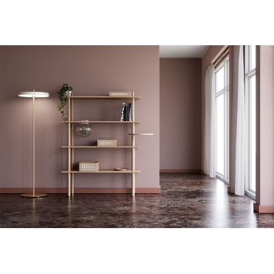 Lampa podłogowa Asteria Floor pearl white UMAGE zintegrowany panel LED 24W - perłowa biel