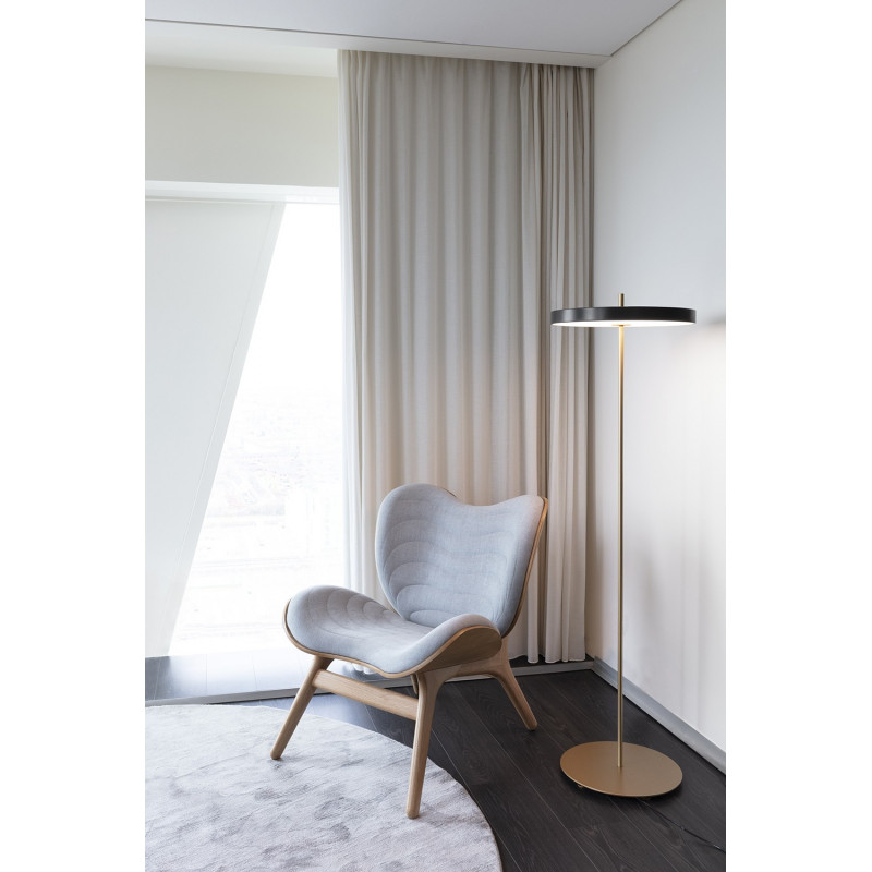 Asteria Floor anthracite grey UMAGE floor lamp integrated 24W LED panel
