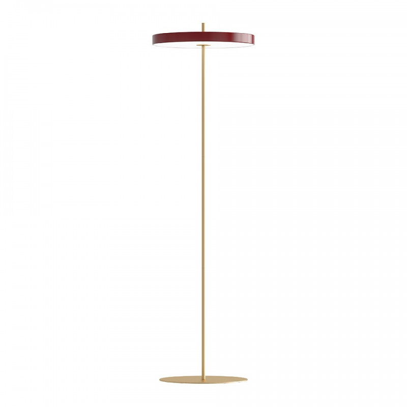 Asteria Floor ruby red floor lamp integrated 24W LED panel UMAGE