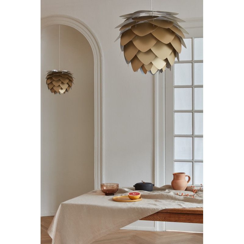 Lampshade Aluvia medium brushed brass UMAGE brushed brass