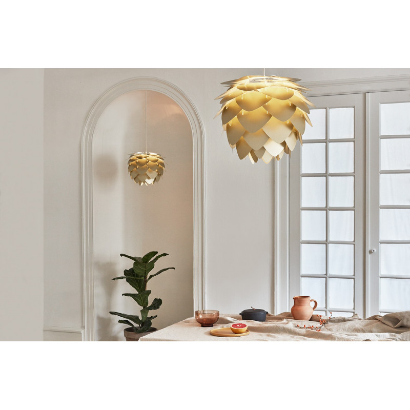 Lampshade Aluvia medium brushed brass UMAGE brushed brass
