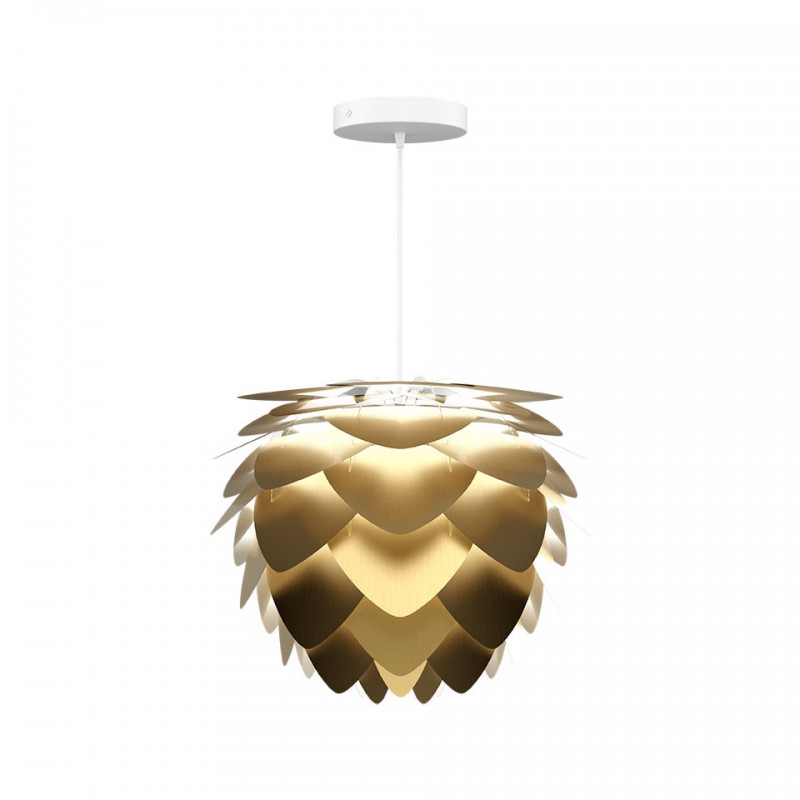 Lampshade Aluvia medium brushed brass UMAGE brushed brass