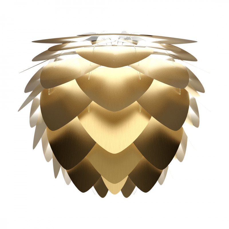 Lampshade Aluvia medium brushed brass UMAGE brushed brass