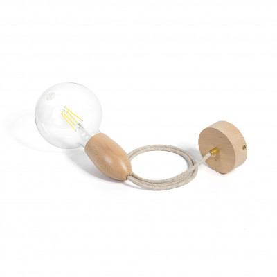 Loft Eco Line A pendant light with brass cable grip – Kolorowe Kable