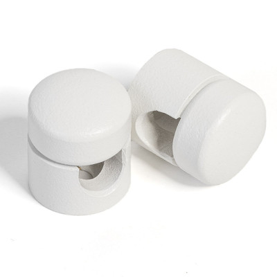Large white cable holder for surface-mounted wiring – Kolorowe Kable