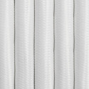 White polyester 3-core braided cable 3x2.5mm2  KOLOROWE KABLE