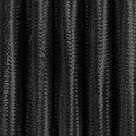 Black polyester 3-core braided cable 3x2.5mm2  KOLOROWE KABLE