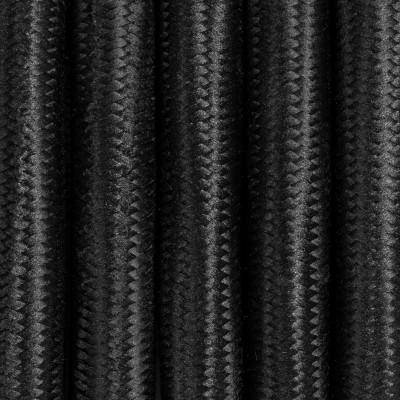Black polyester 3-core braided cable 3x2.5mm2  KOLOROWE KABLE