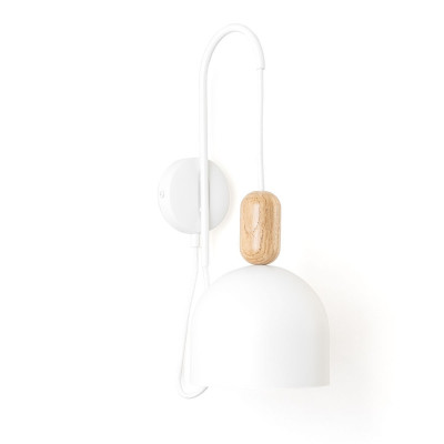 Loft Ovoi white wall light – Kolorowe Kable