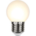 Plastic festoon light bulb LED 45mm 1W milky white warm light