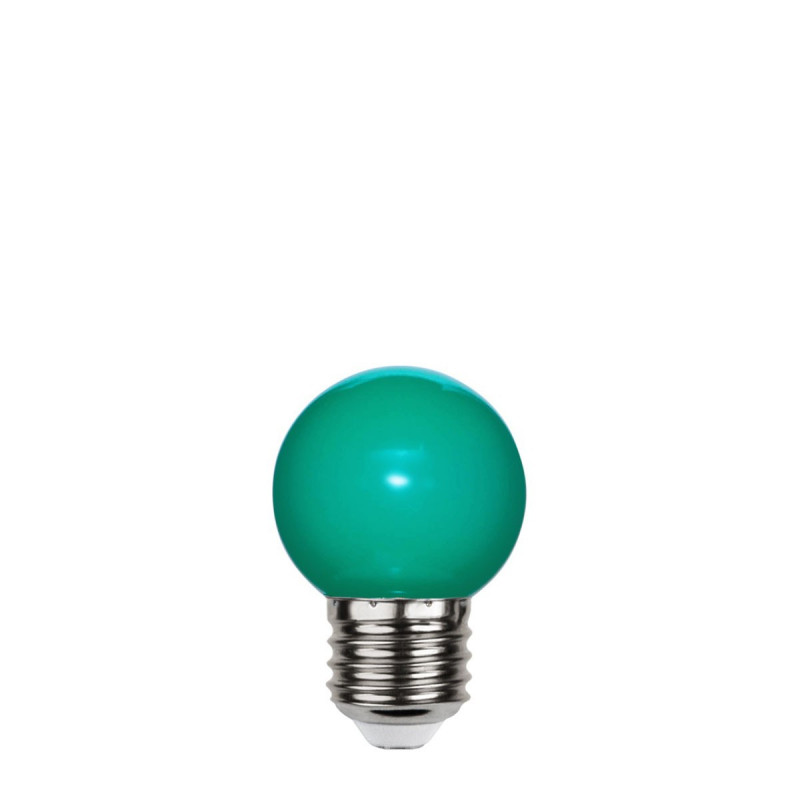 Green plastic garland light bulb LED 45mm 1W green Star Trading