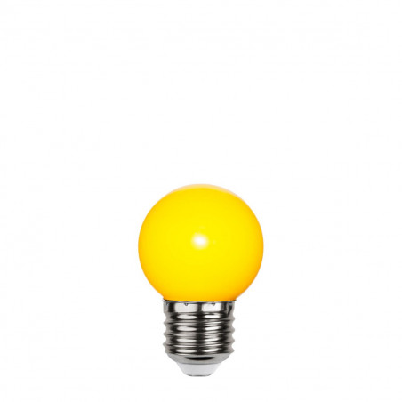 Yellow plastic garland light bulb LED 45mm 1W yellow Star Trading