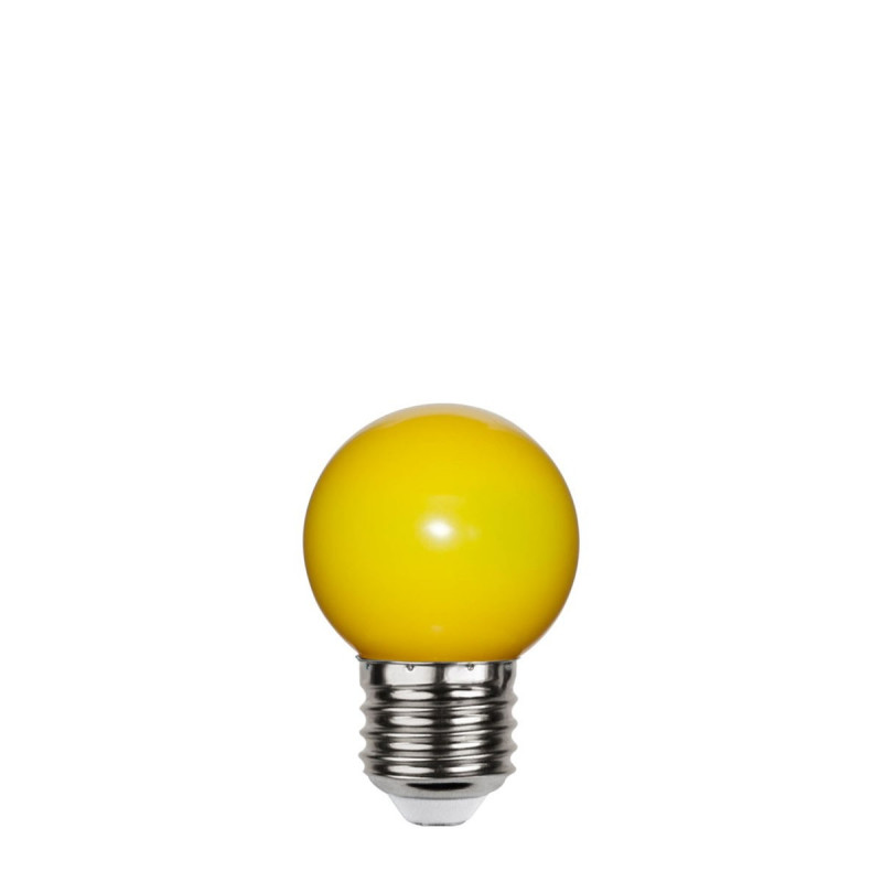 Yellow plastic garland light bulb LED 45mm 1W yellow Star Trading