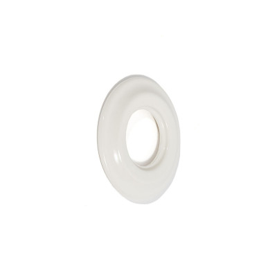 Retro white ceramic single frame for flush-mounted switches and sockets – Antica Alkri