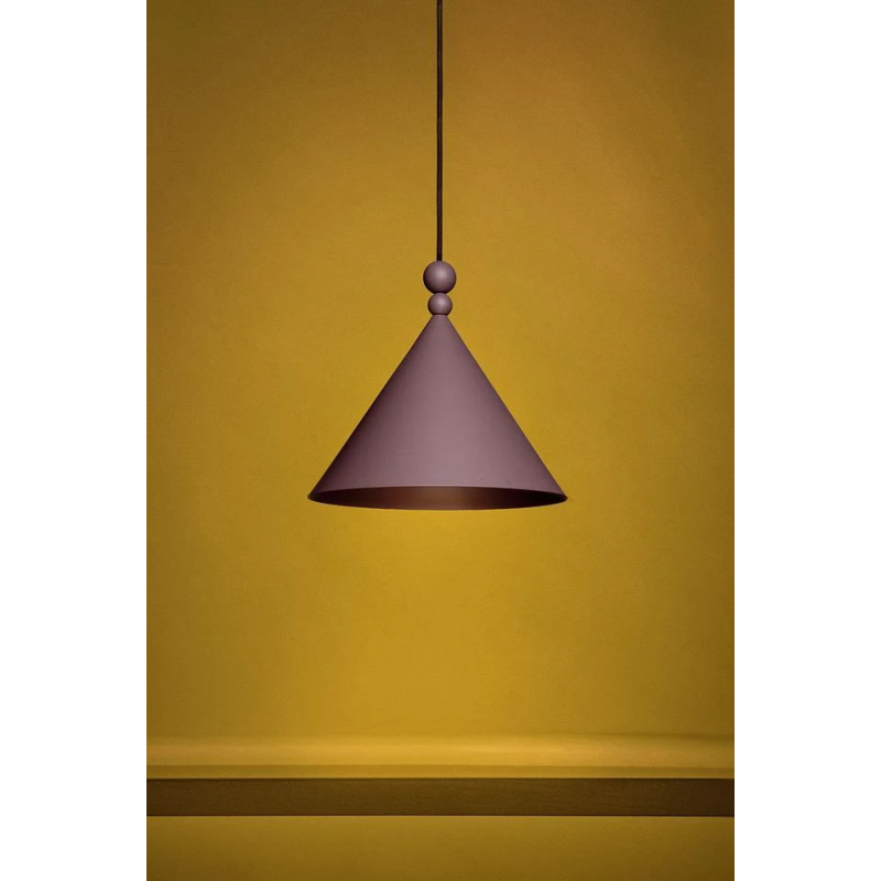Fioletowa lampa wisząca KONKO Sparrow średnica klosza 30cm LOFTLIGHT
