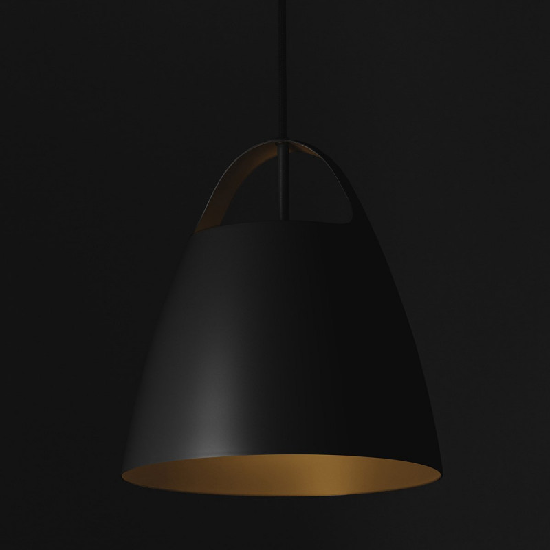 Jet Black BELCANTO hanging lamp 28cm LOFTLIGHT