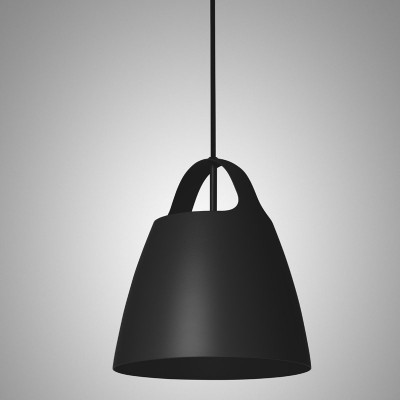 Czarna lampa wisząca BELCANTO  28cm LOFTLIGHT
