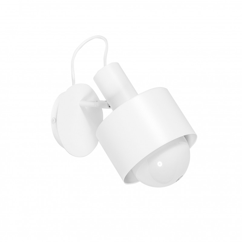White ENKEL KINKIET wall lamp with adjustable lighting direction UMMO