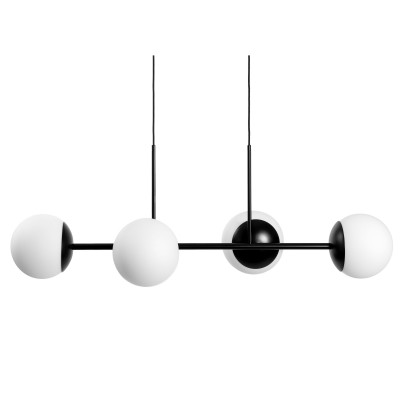 ecorative black hanging lamp KOP E lamp with cord in black polyester braid UMMO