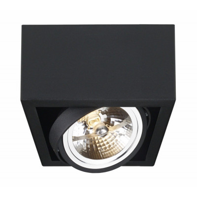 Cube 1 surface-mounted ceiling lamp white | black grey