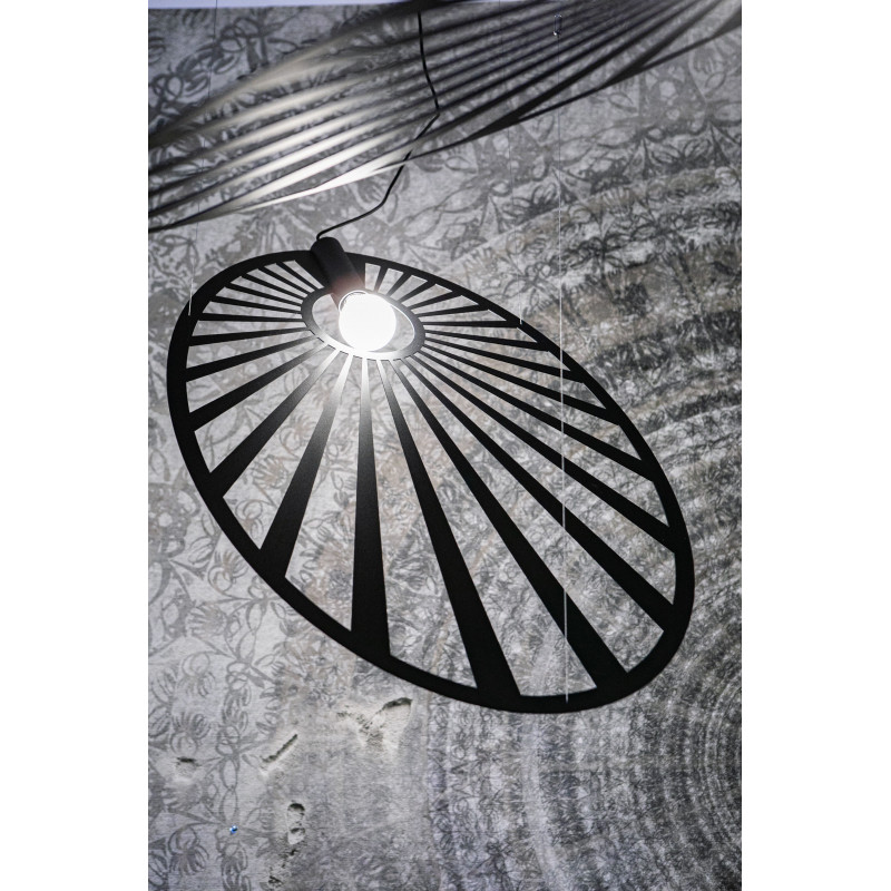 Black LEHDET hanging lamp THORO