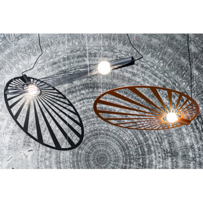 Czarna lampa wisząca LEHDET THORO
