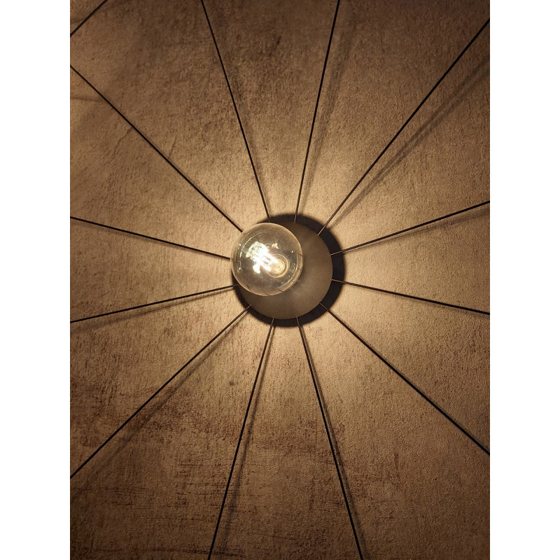 Asymmetric hanging lamp ESKOLA L hat diameter 140cm THORO