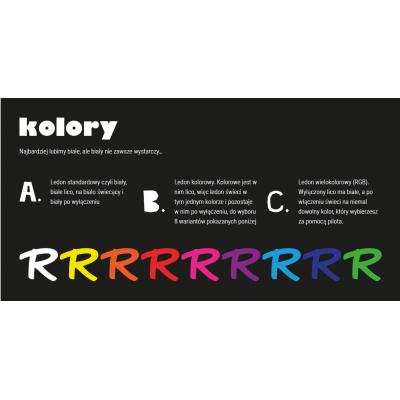 Illuminated lettering CZEŚĆ Ledon lamp Twórczywo