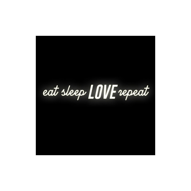 Shining Eat Sleep LOVE repeat 160cm x 23cm Ledon TWÓRCZYWO
