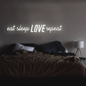 Świecący napis Eat Sleep LOVE repeat 160cm x 23cm Ledon TWÓRCZYWO