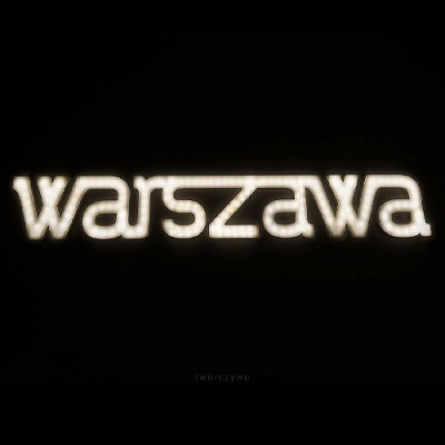 Illuminated lettering WARSZAWA Ledon lamp Twórczywo