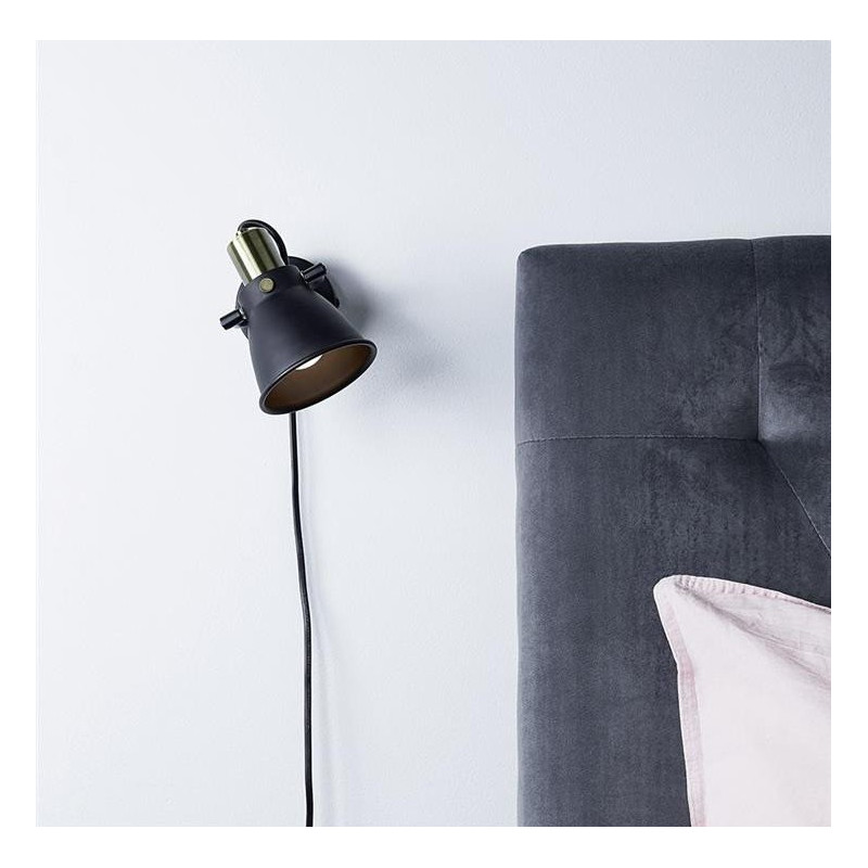 ALTON Wall lamp 1L black MARKSLOJD