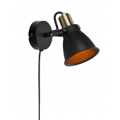 ALTON Wall lamp 1L black MARKSLOJD