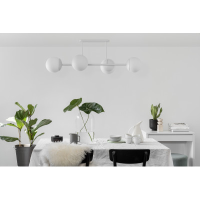 Decorative white ceiling lamp KOP D white plafond UMMO