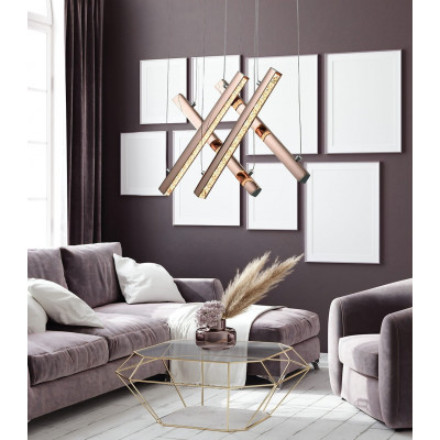 Pendant lamp ALIKANTE II CR Auhilon Deco Lighting