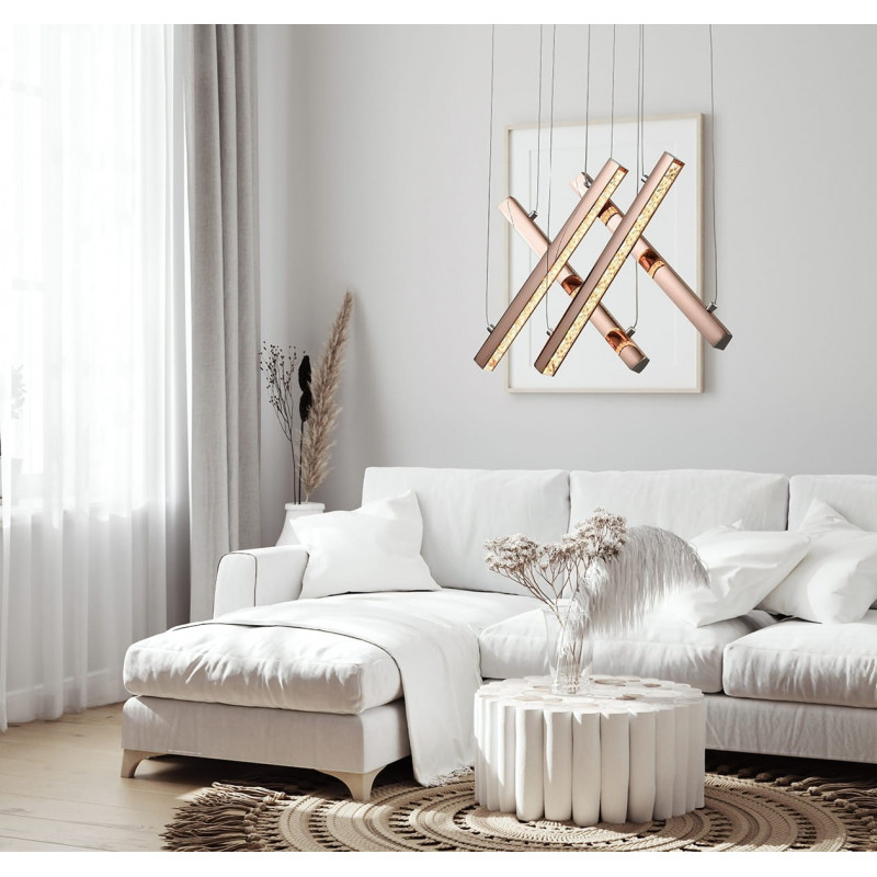 Pendant lamp ALIKANTE II CR Auhilon Deco Lighting