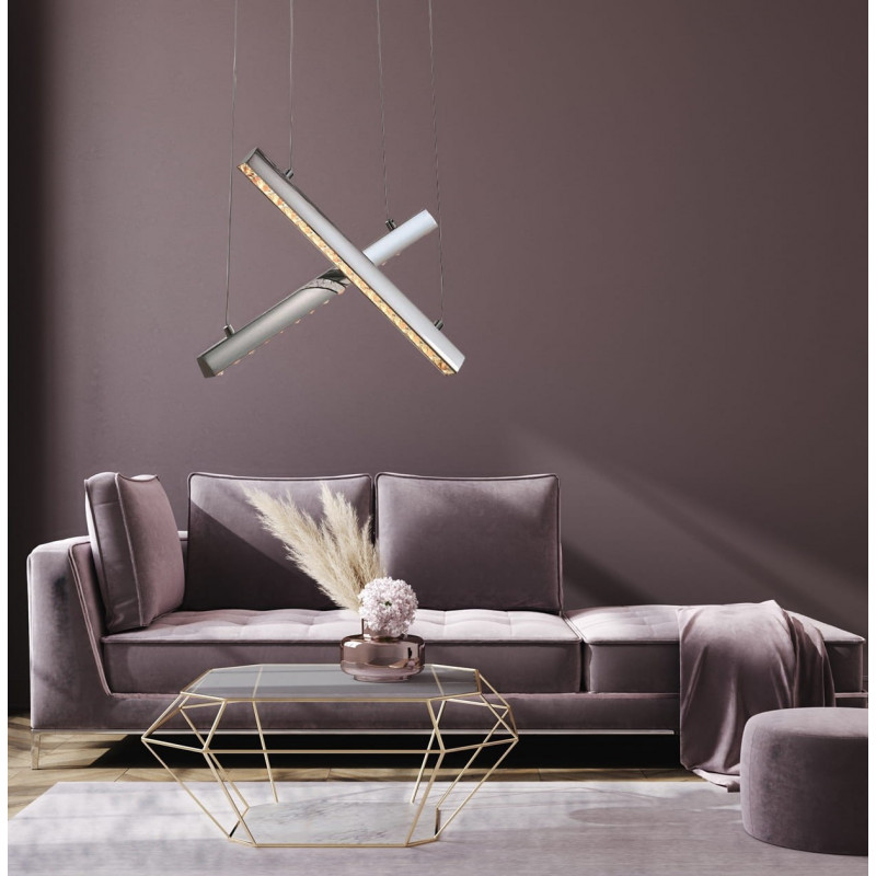 Pendant lamp ALIKANTE II CR Auhilon Deco Lighting