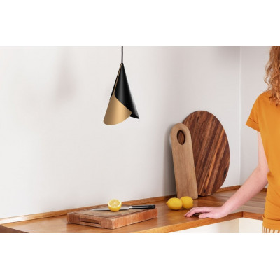 Hanging lamp, lampshade Umage Cornet Black & Brass UMAGE