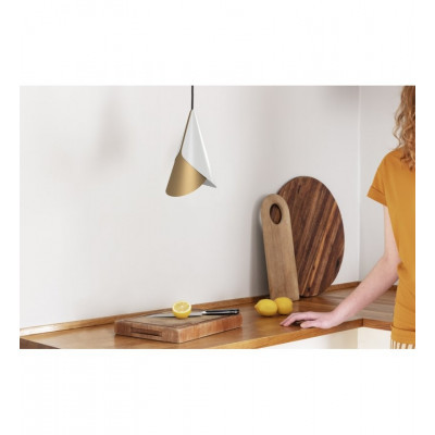 Hanging lamp, lampshade Umage Cornet WHITE AND BRASS UMAGE