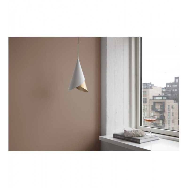 Hanging lamp, lampshade Umage Cornet WHITE AND BRASS UMAGE